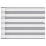 Schermo da balcone Grigio chiaro e bianco 75 x 1000 cm