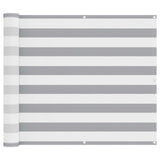 Schermo da balcone Grigio chiaro e bianco 100 x 800 cm