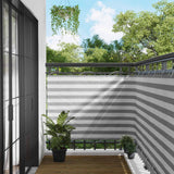 Schermo da balcone Grigio chiaro e bianco 120 x 200 cm