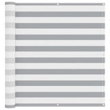 Schermo da balcone Grigio chiaro e bianco 120 x 200 cm