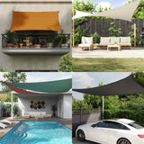 Vela da ombra solare Arancione e Marrone 3,6 x 3,6 m