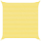Vela da ombra solare Giallo e Bianco 4 x 4 m