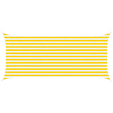 Vela da ombra solare Giallo e Bianco 4,5 x 2 m