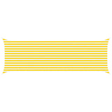 Vela da ombra solare Giallo e Bianco 6 x 2 m