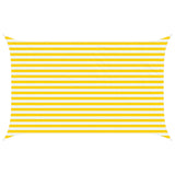 Vela da ombra solare Giallo e Bianco 4 x 2,5 m