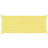 Vela da ombra solare Giallo e Bianco 6 x 2,5 m