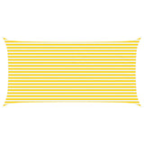 Vela da ombra solare Giallo e Bianco 6 x 3 m