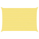 Vela da ombra solare Giallo e Bianco 6 x 4 m