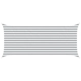 Vela da ombra solare Grigio chiaro e bianco 4,5 x 2 m