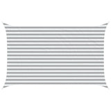 Vela da ombra solare Grigio chiaro e bianco 4 x 2,5 m