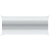 Vela da ombra solare Grigio chiaro e bianco 6 x 2,5 m
