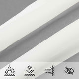 Vela da ombra solare Grigio chiaro e bianco 8 x 6 m