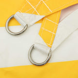 Telo Ombra da Esterno Giallo e Bianco 2 x 2 x 2 m