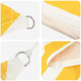 Telo Ombra da Esterno Giallo e Bianco 7 x 5 x 5 m