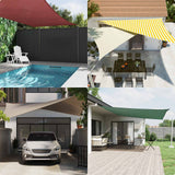 Telo Ombra da Esterno Giallo e Bianco 7 x 5 x 5 m