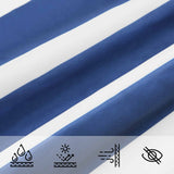 Telo Ombra da Esterno Blu e Bianco 2,5 x 2,5 x 3,5 m