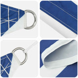 Telo Ombra da Esterno Blu e Bianco 3 x 4 x 4 m