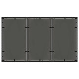 Set da pranzo per esterni 7 pcs Nero e Bianco Crema