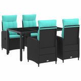 Set da pranzo per esterni 5 pcs polyrattan