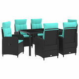 Set da pranzo per esterni 7 pcs polyrattan