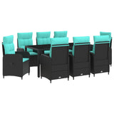 Set da pranzo per esterni 9 pcs polyrattan