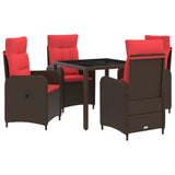 Set da pranzo per esterni 5 pcs polyrattan
