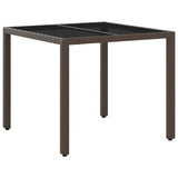 Set da pranzo per esterni 5 pcs polyrattan