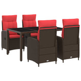 Set da pranzo per esterni 5 pcs polyrattan