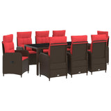 Set da pranzo per esterni 9 pcs polyrattan