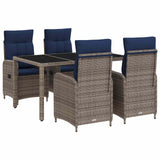 Set da pranzo per esterni 5 pcs polyrattan
