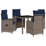 Set da pranzo per esterni 5 pcs polyrattan
