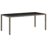 Set da pranzo per esterni 9 pcs polyrattan