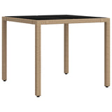 Set da pranzo per esterni 5 pcs Beige e Grigio Chiaro