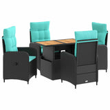 Set da pranzo per esterni 5 pcs polyrattan
