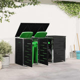 Stoccaggio contenitore a ruote Nero 207 x 77,5 x 112,5 cm