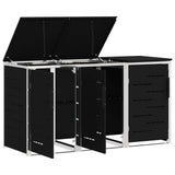 Stoccaggio contenitore a ruote Nero 207 x 77,5 x 112,5 cm