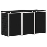 Stoccaggio contenitore a ruote Nero 207 x 77,5 x 112,5 cm