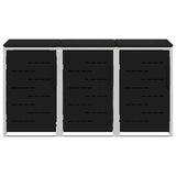 Stoccaggio contenitore a ruote for 3 Bins 240L Acciaio Inox