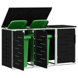 Stoccaggio contenitore a ruote Nero 207 x 77,5 x 112,5 cm