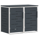 Stoccaggio contenitore a ruote Antracite 138 x 77,5 x 112,5 cm