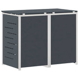 Stoccaggio contenitore a ruote Antracite 138 x 77,5 x 112,5 cm