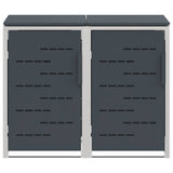 Stoccaggio contenitore a ruote Antracite 138 x 77,5 x 112,5 cm