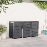 Stoccaggio contenitore a ruote Antracite 207 x 77,5 x 112,5 cm