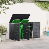 Stoccaggio contenitore a ruote Antracite 207 x 77,5 x 112,5 cm