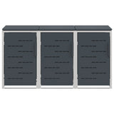 Stoccaggio contenitore a ruote Antracite 207 x 77,5 x 112,5 cm
