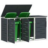Stoccaggio contenitore a ruote Antracite 207 x 77,5 x 112,5 cm