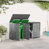 Stoccaggio contenitore a ruote Acciaio Inox Grigio