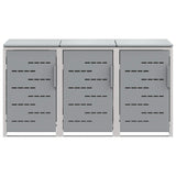 Stoccaggio contenitore a ruote Acciaio Inox Grigio