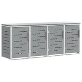Stoccaggio contenitore a ruote Acciaio Inox Grigio