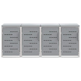 Stoccaggio contenitore a ruote Grigio 276 x 77,5 x 112,5 cm